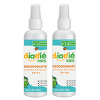 DIADIE KIDS Desodorante natural para niños. Unisex. Elimina mal olor. Spray liquido rociador