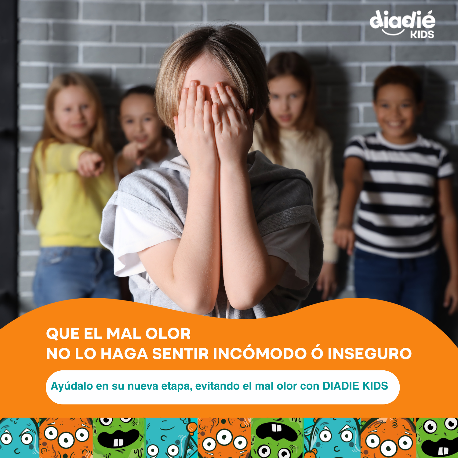 DIADIE KIDS Jabón líquido desodorante para axilas y pies. Para niños. Unisex. Elimina mal olor