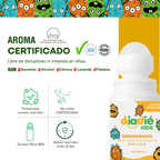 DIADIE KIDS Desodorante natural para niños. Unisex. Elimina mal olor. Rollon