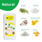 DIADIE KIDS Desodorante natural para niños. Elimina mal olor. Barra. Unisex