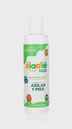 DIADIE KIDS Jabón líquido desodorante para axilas y pies. Para niños. Unisex. Elimina mal olor